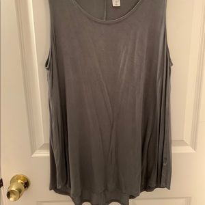 Dark Gray Old Navy Luxe Tank Top